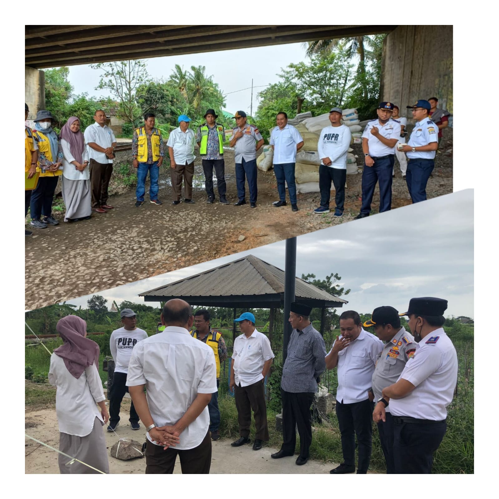 kegiatan Mengatasi  Tinjauan lapangan mengenai usulan Pembangunan Perlintasan sebidang sementara dan perlintasan tidak sebidangflyover frontage- unyur