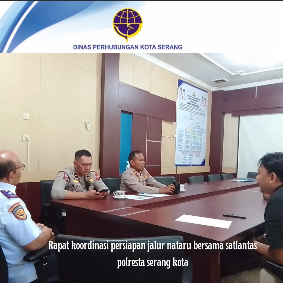 Rapat kordinasi jalur persiapan Nataru bersama Satlantas Polresta Kota Serang