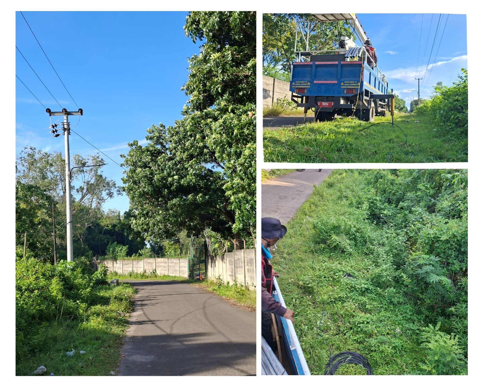 Kegiatan penerangan jalan umum(PJU)Dinas Perhubungan Kota Serang Pemasangan lampu  8 titik, penarikan jaringan kurang lebih 400 meter dan pemasangan gardu atau panel di umbul tengah. Lampu yg sudah terpasang 12 titik dilokasi tersebut