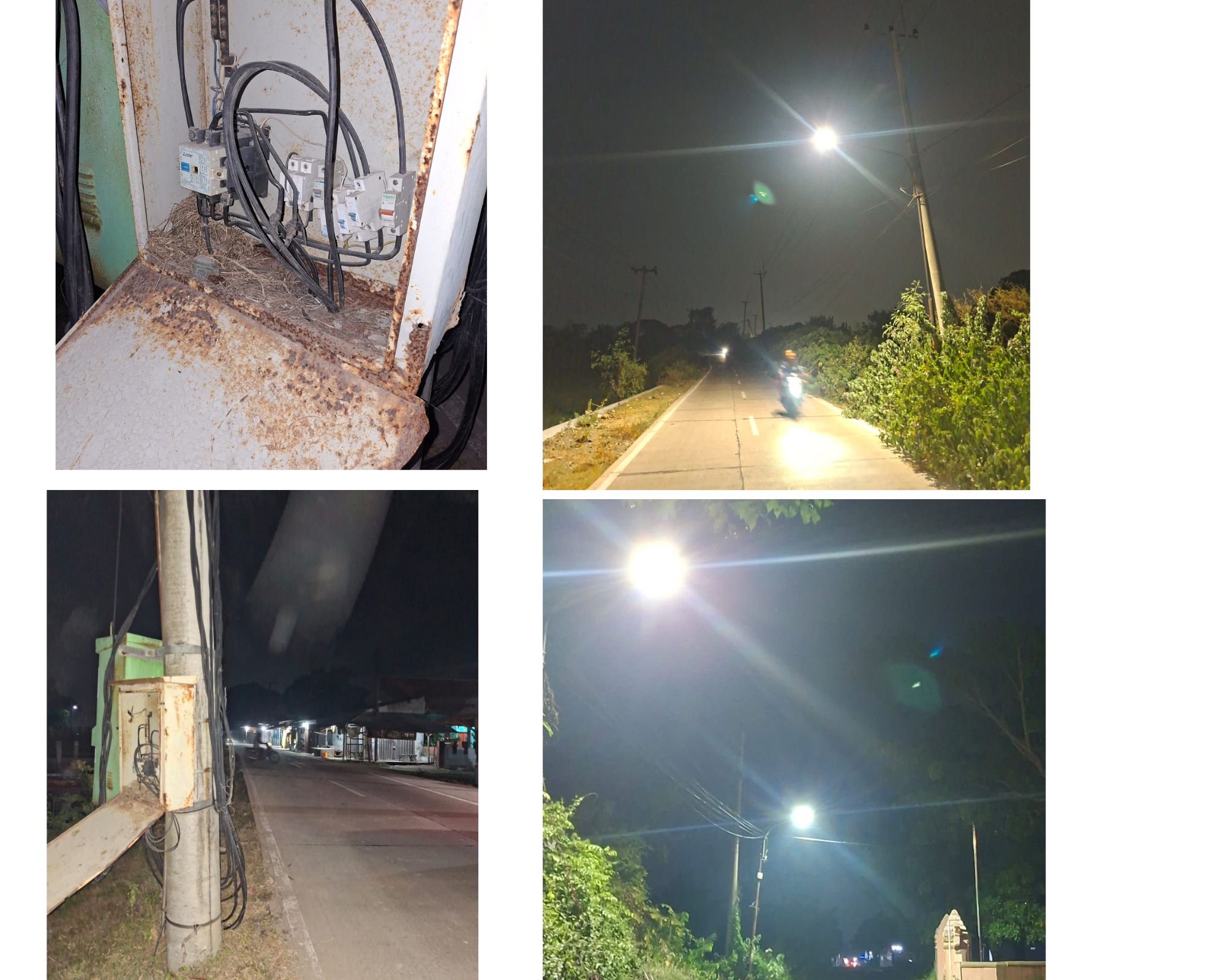 kegiatan penerangan jalan umum(PJU)Dinas Perhubungan Kota Serang Menindaklanjuti laporan masyarakat penormalisasian panel di kelurahan warung jaud