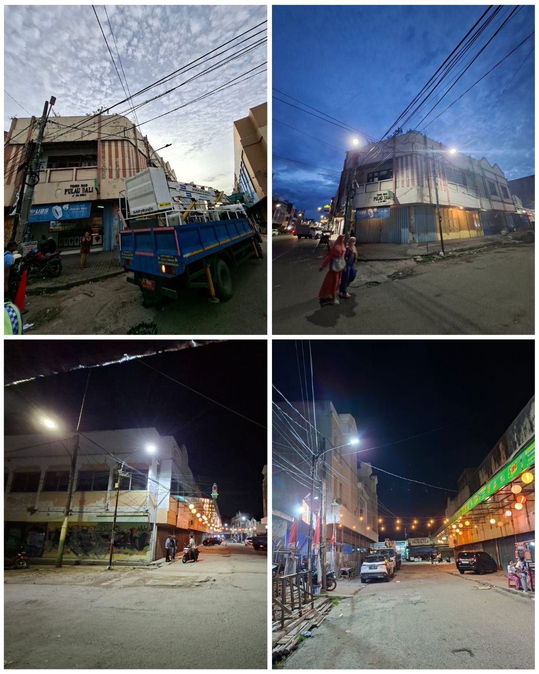 Kegiatan Perbaikan penerangan jalan umum(PJU)Dinas Perhubungan Kota Serang Pergantian lampu 1 titik dan 3 pemasangan baru di pasar lama.