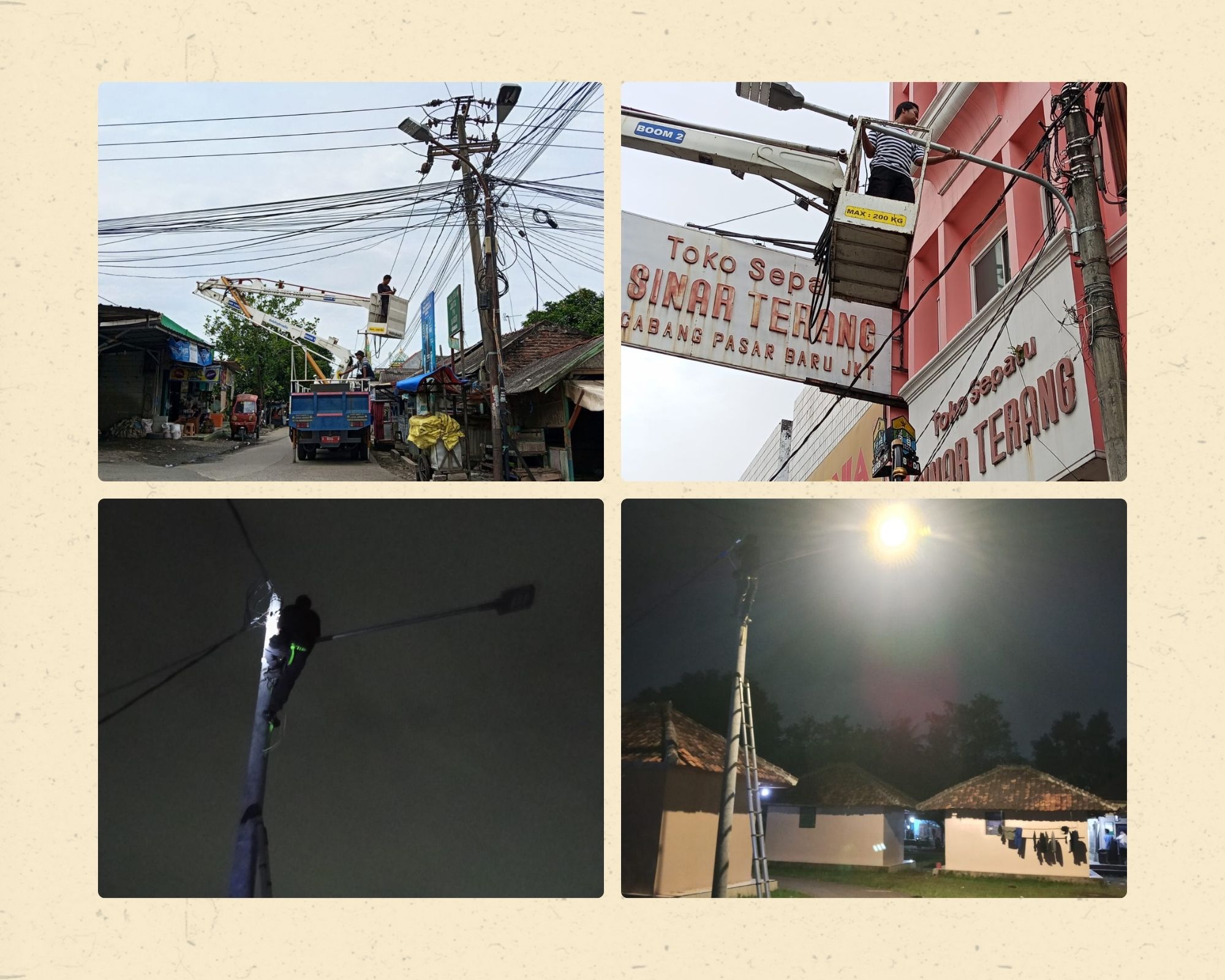 Kegiatan penerangan jalan umum(pju)Dinas Perhubungan kota serang perbaikan dan pemasangan lampu lokasi karangantu,lokasi royal baroe