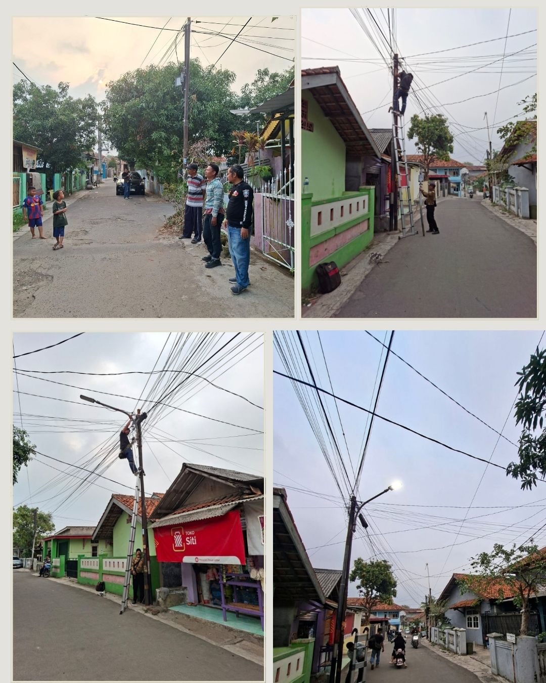 kegiatan penerangan jalan umum(PJU)Dinas Perhubungan Kota Serang Pergantian lampu 3 titik  lokasi  tol lama