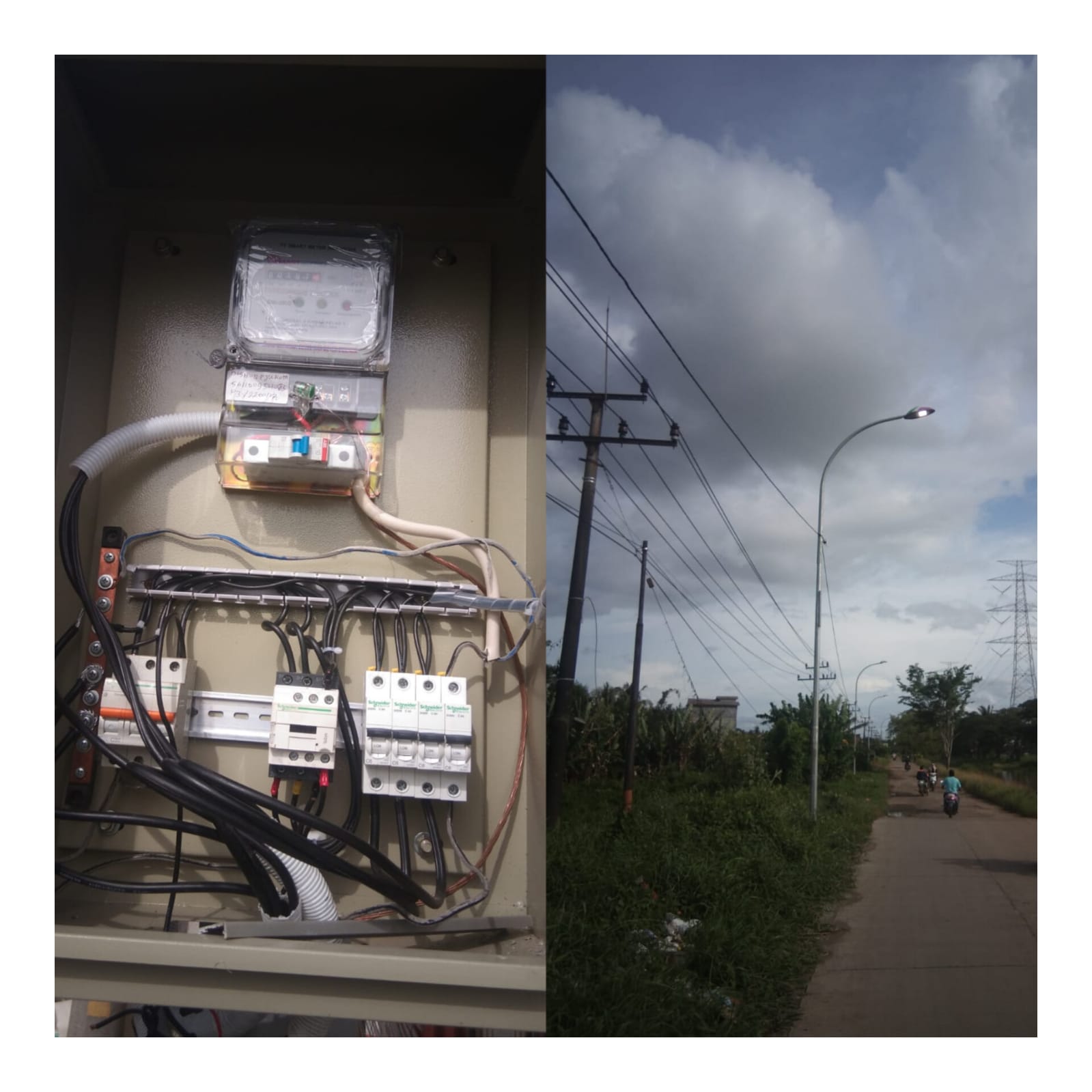 pergantian Photosel Lampu penerangan jalan lokasi Kampung Priyai