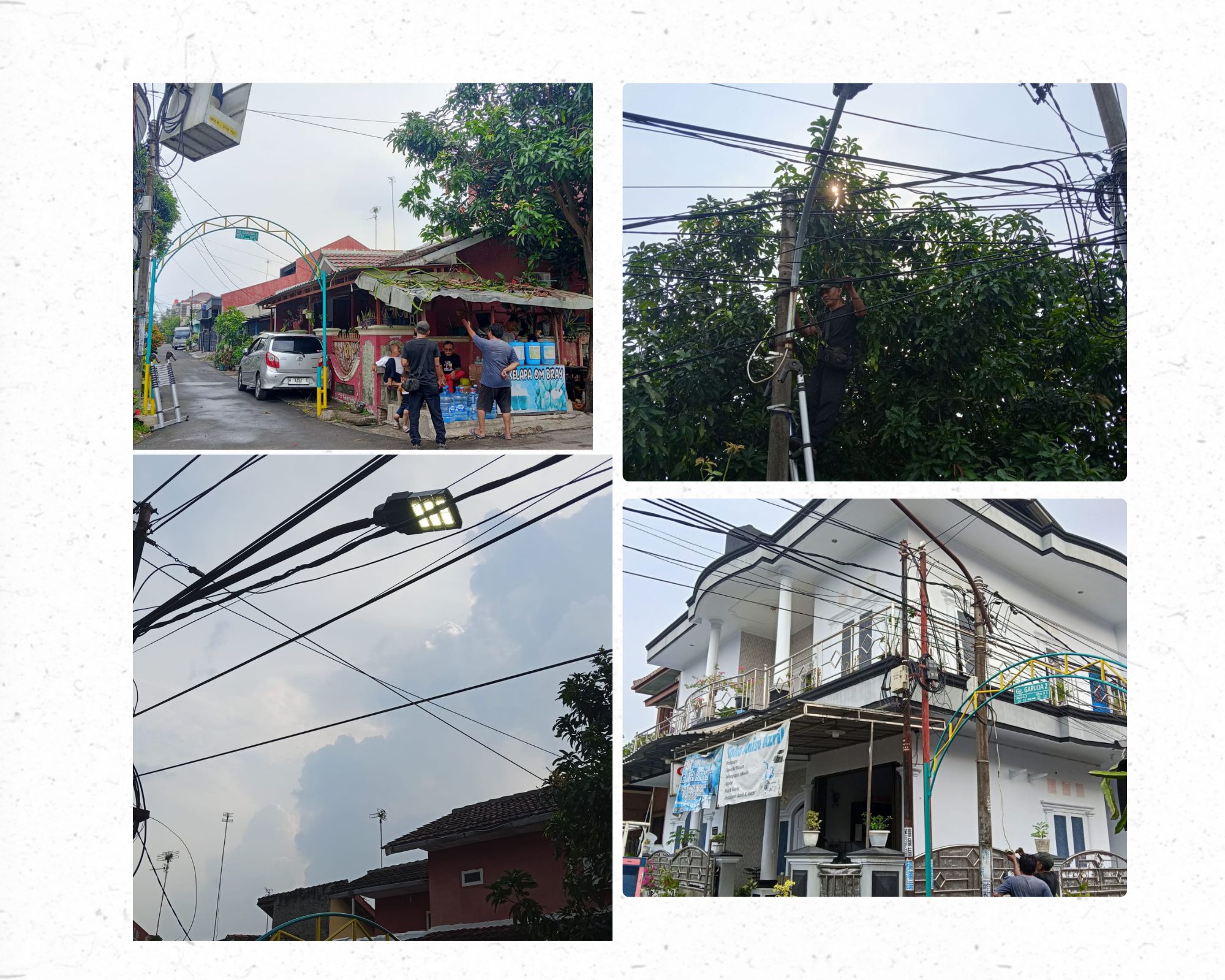 Kegiatan penerangan jalan umum(PJU)Dinas Perhubungan Kota Serang Pergantian lampu 2 titik dan perbaikan jaringan di perum BAP 1